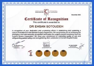 Certificate of Recognition